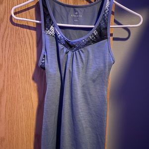 blue athleta  tank top